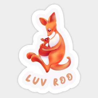 I love Roo Sticker